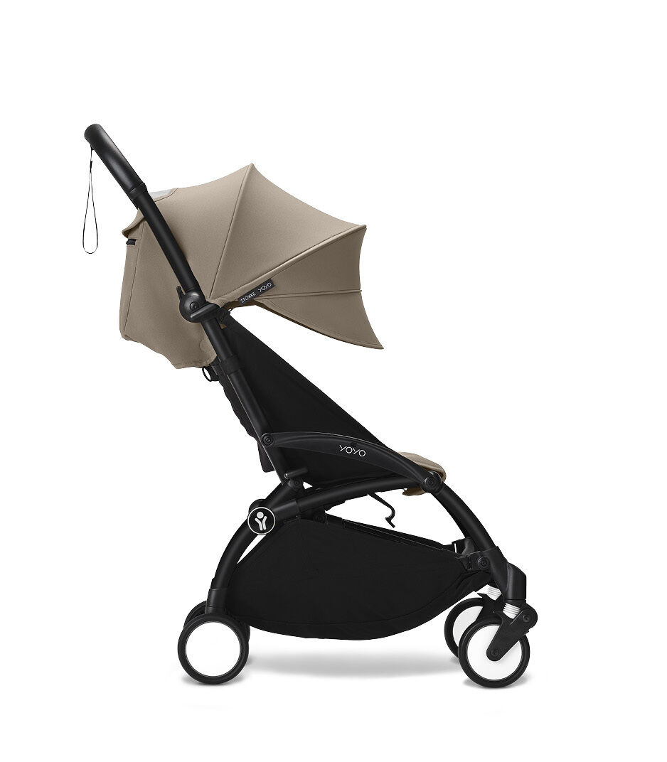 Stokke® YOYO3® 6+ Black Frame. Taupe. Extended Canopy. galery image 9
